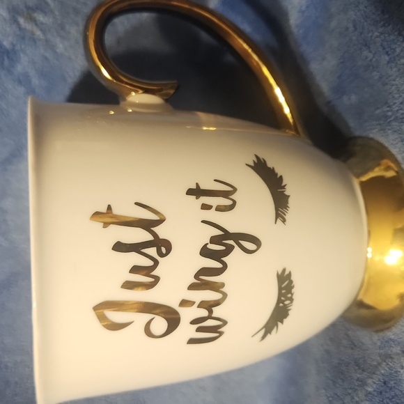 Carly and Rose "Just Wing It"  Eyelashs Porcelain Coffee Tea Cup… - Picture 2 of 5